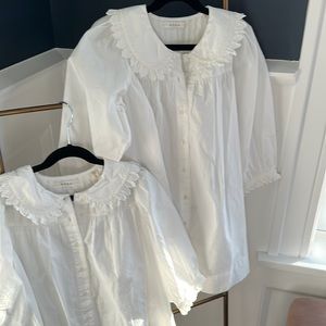 Doen kids white embroidered dress